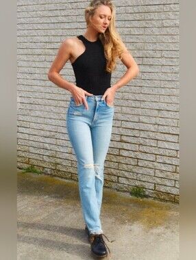 MOTHER Superior High Waisted Rider Skimp Jeans